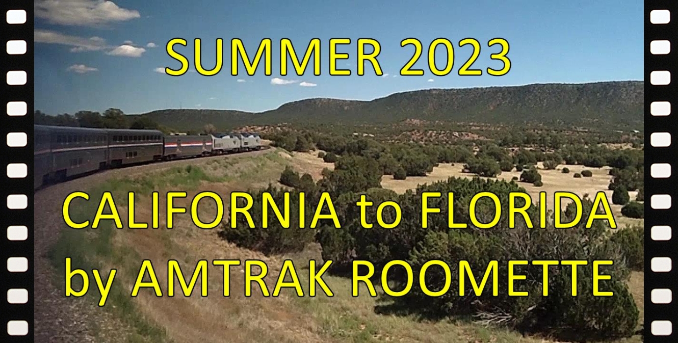 An August 2023 trip from California to Florida in Amtrak roomettes aboard the Southwest Chief, Capitol Limited and Silver Meteor.