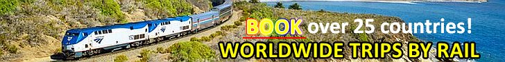 Worldwide Trips by Rail - Book over 25 countries!