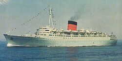 Caronia of Cunard Steamship Co. Ltd. built 1948
