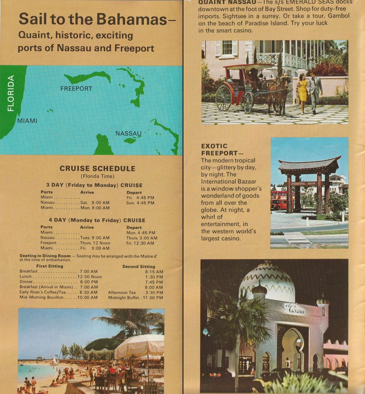 ss Emerald Seas Sail to the Bahamas: Quaint, historic, exciting ports of Nassau and Freeport