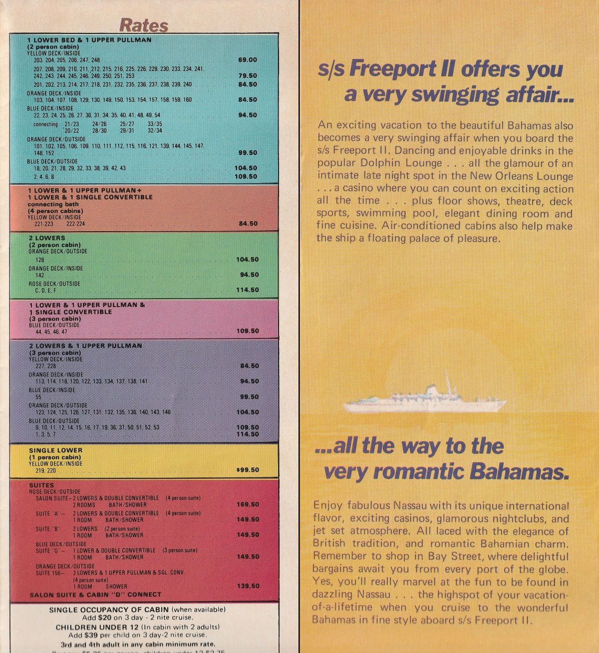 ss Freeport II ss Freeport II offers you a very swinging affair: General information