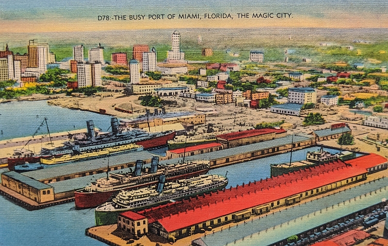 Port of Miami in the 1930s