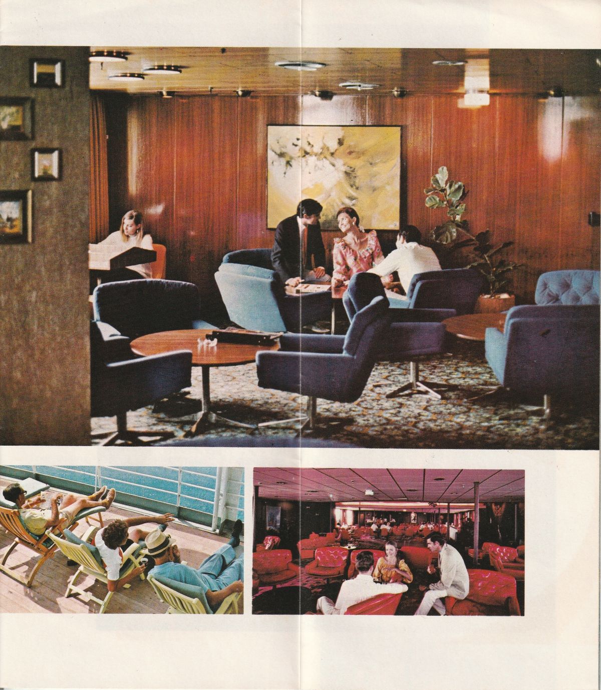 ss New Bahama Star Relax in the Bahama Lounge, in a comfortable deck chair or over cocktails in the elegant Star Lounge: 