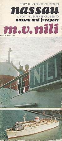 mv Nili brochure effective March, 1966