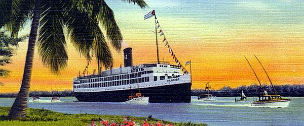 Morning arrival in Miami of the ss Florida from Havana